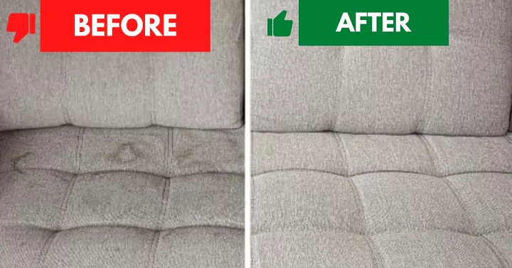 Before and After Couch Cleaning