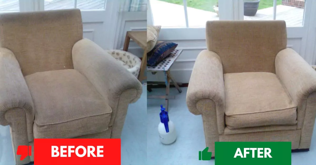 Before and After Couch