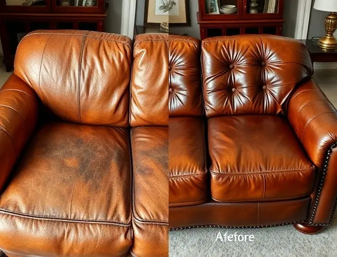 Leather Restoration Before After