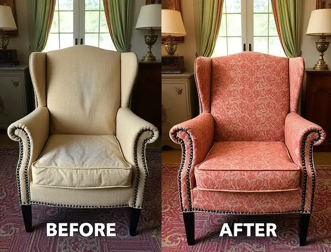 Armchair Cleaning Before After