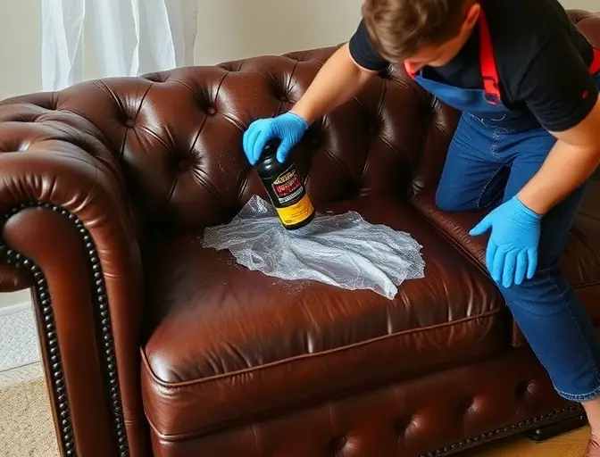 Leather Couch Restoration Lidcombe