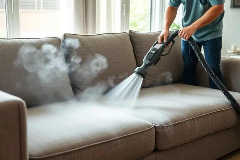 Steam cleaning process